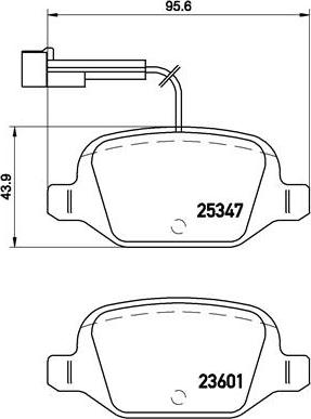 Brembo P 23 146 - Тормозные колодки, дисковые, комплект autospares.lv