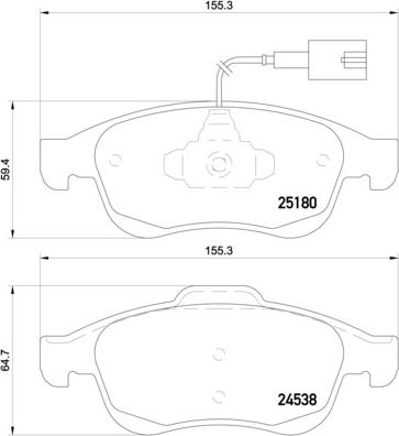 Brembo P 23 148 - Тормозные колодки, дисковые, комплект autospares.lv