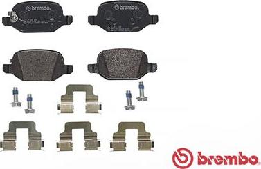 Brembo P 23 150 - Тормозные колодки, дисковые, комплект autospares.lv