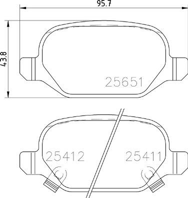 Brembo P 23 151 - Тормозные колодки, дисковые, комплект autospares.lv