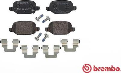 Brembo P 23 151 - Тормозные колодки, дисковые, комплект autospares.lv