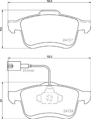 Brembo P 23 163 - Тормозные колодки, дисковые, комплект autospares.lv