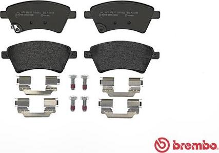 Brembo P 23 105 - Тормозные колодки, дисковые, комплект autospares.lv