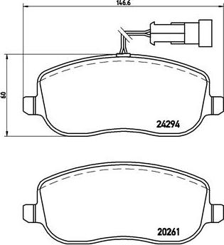 Brembo P 23 100 - Тормозные колодки, дисковые, комплект autospares.lv