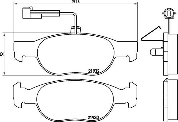 Brembo P 23 113 - Тормозные колодки, дисковые, комплект autospares.lv