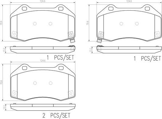 Brembo P23182N - Тормозные колодки, дисковые, комплект autospares.lv