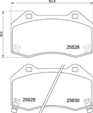 Brembo P 23 182 - Тормозные колодки, дисковые, комплект autospares.lv