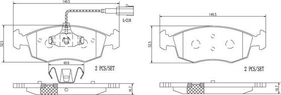 Brembo P23138N - Тормозные колодки, дисковые, комплект autospares.lv