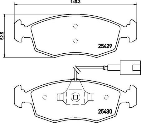 Brembo P 23 138 - Тормозные колодки, дисковые, комплект autospares.lv