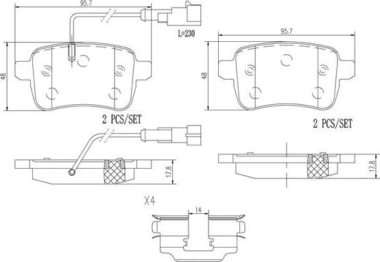 Brembo P23133N - Тормозные колодки, дисковые, комплект autospares.lv