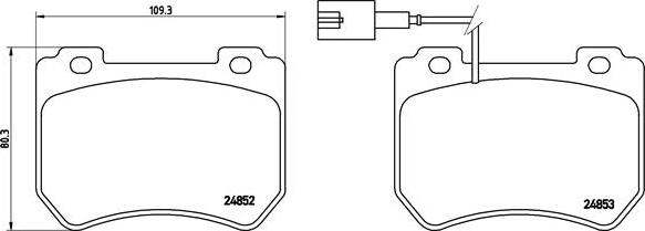 Brembo P 23 129 - Тормозные колодки, дисковые, комплект autospares.lv