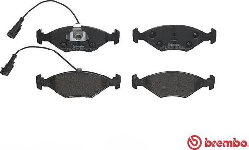 Brembo P 23 122 - Тормозные колодки, дисковые, комплект autospares.lv