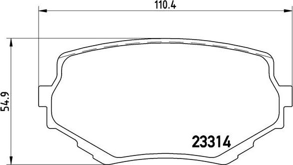 Brembo P 79 009 - Тормозные колодки, дисковые, комплект autospares.lv