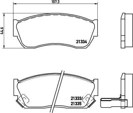 Brembo P 79 005 - Тормозные колодки, дисковые, комплект autospares.lv