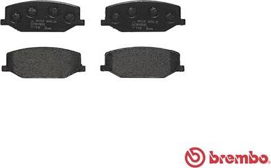 Brembo P 79 001 - Тормозные колодки, дисковые, комплект autospares.lv