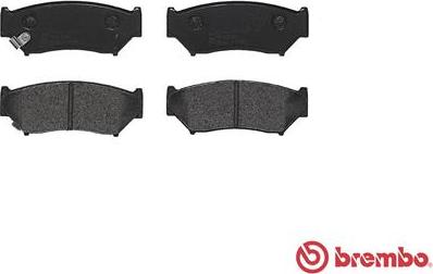 Brembo P 79 008 - Тормозные колодки, дисковые, комплект autospares.lv