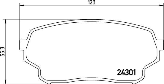 Brembo P 79 019 - Тормозные колодки, дисковые, комплект autospares.lv