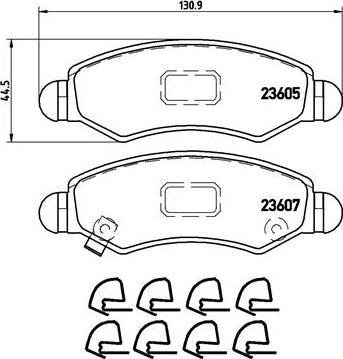 Brembo P 79 015 - Тормозные колодки, дисковые, комплект autospares.lv