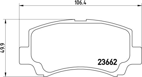 Brembo P 79 011 - Тормозные колодки, дисковые, комплект autospares.lv