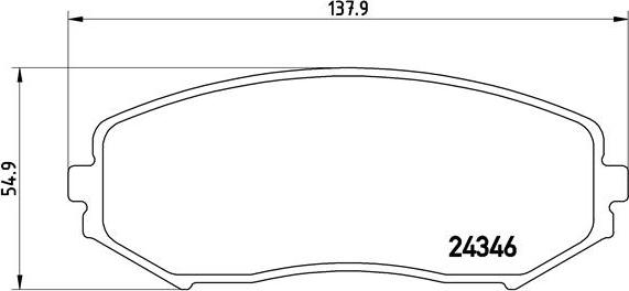 Brembo P 79 018 - Тормозные колодки, дисковые, комплект autospares.lv