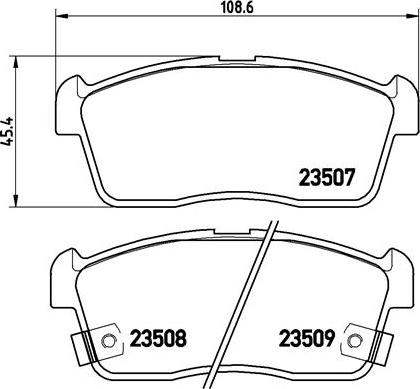 Brembo P 79 012 - Тормозные колодки, дисковые, комплект autospares.lv