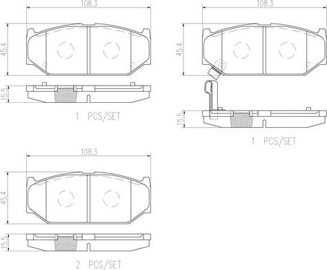 Brembo P79023N - Тормозные колодки, дисковые, комплект autospares.lv