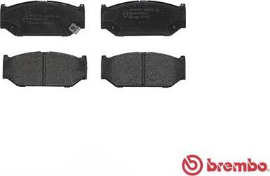 Brembo P 79 023 - Тормозные колодки, дисковые, комплект autospares.lv