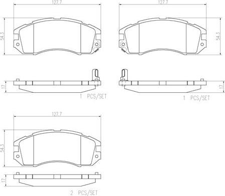 Brembo P78004N - Тормозные колодки, дисковые, комплект autospares.lv