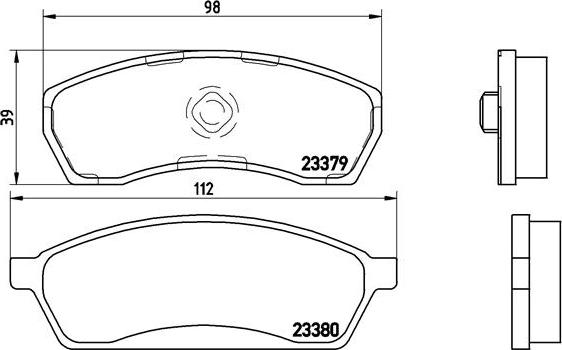 Brembo P 78 008 - Тормозные колодки, дисковые, комплект autospares.lv