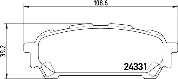 Brembo P 78 014 - Тормозные колодки, дисковые, комплект autospares.lv