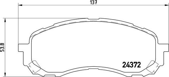 Brembo P 78 015 - Тормозные колодки, дисковые, комплект autospares.lv