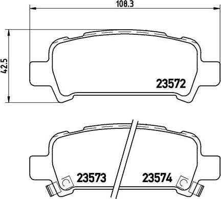 Brembo P 78 011 - Тормозные колодки, дисковые, комплект autospares.lv