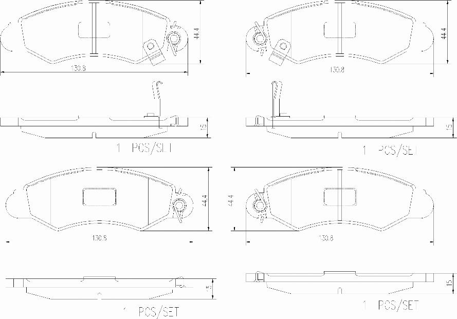 Brembo P78012N - Тормозные колодки, дисковые, комплект autospares.lv