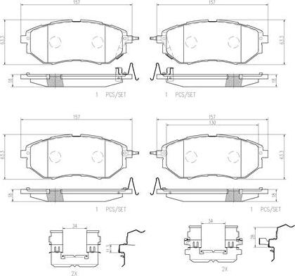 Brembo P78017N - Тормозные колодки, дисковые, комплект autospares.lv