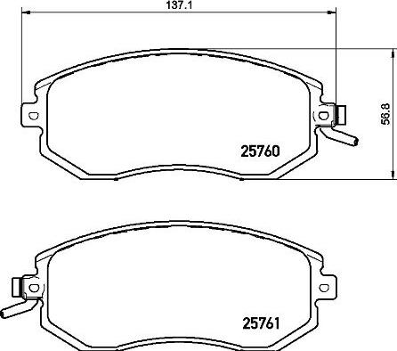 Brembo P 78 021X - Тормозные колодки, дисковые, комплект autospares.lv