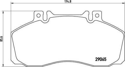 Brembo P A6 008 - Тормозные колодки, дисковые, комплект autospares.lv