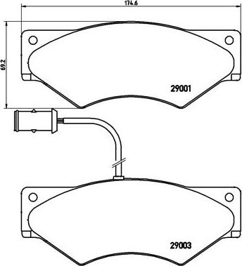 Brembo P A6 007 - Тормозные колодки, дисковые, комплект autospares.lv