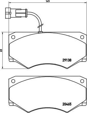 Brembo P A6 016 - Тормозные колодки, дисковые, комплект autospares.lv