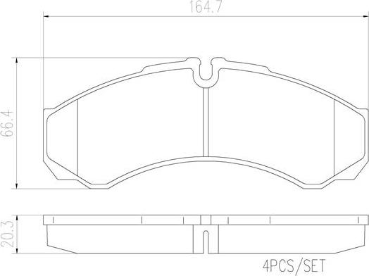 Brembo PA6017N - Тормозные колодки, дисковые, комплект autospares.lv