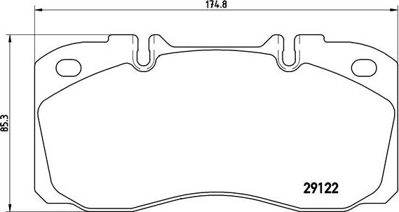 Brembo P A6 025 - Тормозные колодки, дисковые, комплект autospares.lv