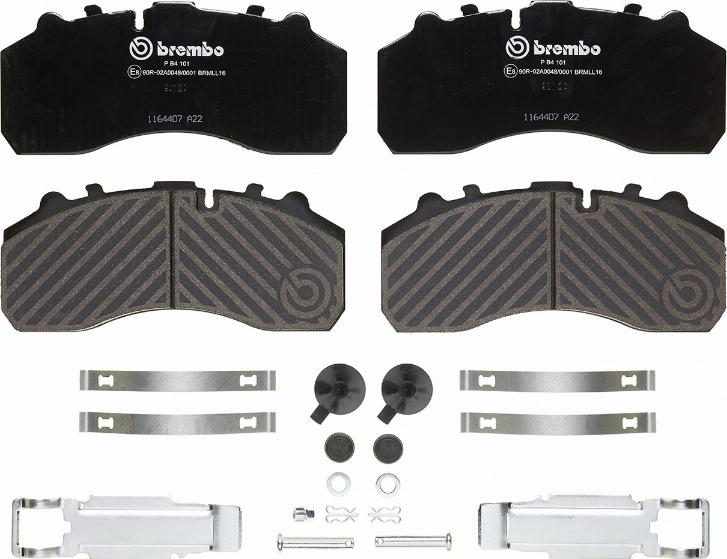 Brembo P B4 101 - Тормозные колодки, дисковые, комплект autospares.lv
