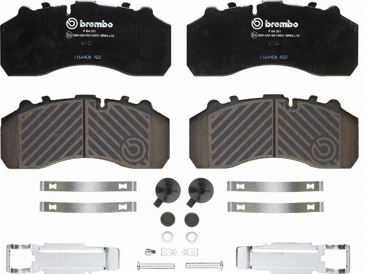 Brembo P B4 301 - Тормозные колодки, дисковые, комплект autospares.lv