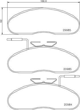 Brembo P B7 002 - Тормозные колодки, дисковые, комплект autospares.lv