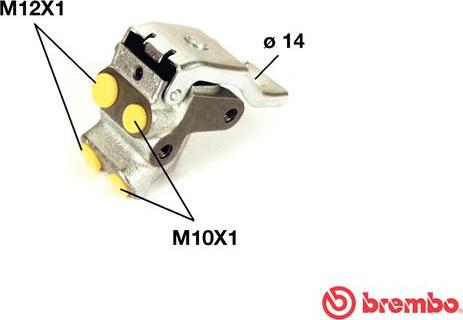 Brembo R 68 008 - Регулятор тормозных сил autospares.lv