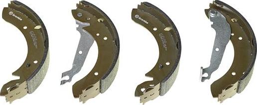 Brembo S 59 505 - Комплект тормозных колодок, барабанные autospares.lv