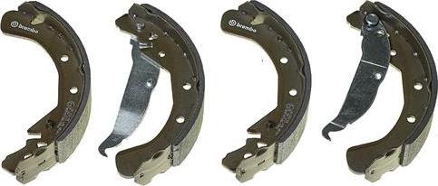 Brembo S 59 517 - Комплект тормозных колодок, барабанные autospares.lv