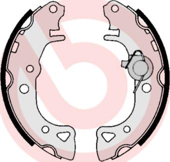 Brembo S 61 516 - Комплект тормозных колодок, барабанные autospares.lv