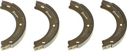 Brembo S 61 518 - Комплект тормозов, ручник, парковка autospares.lv