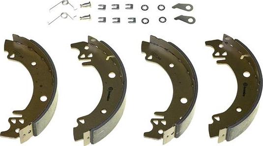 Brembo S 61 533 - Комплект тормозных колодок, барабанные autospares.lv