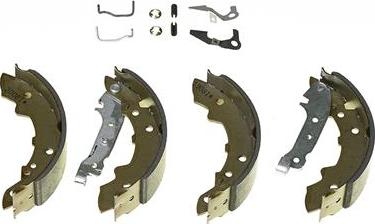 Brembo S 68 535 - Комплект тормозных колодок, барабанные autospares.lv